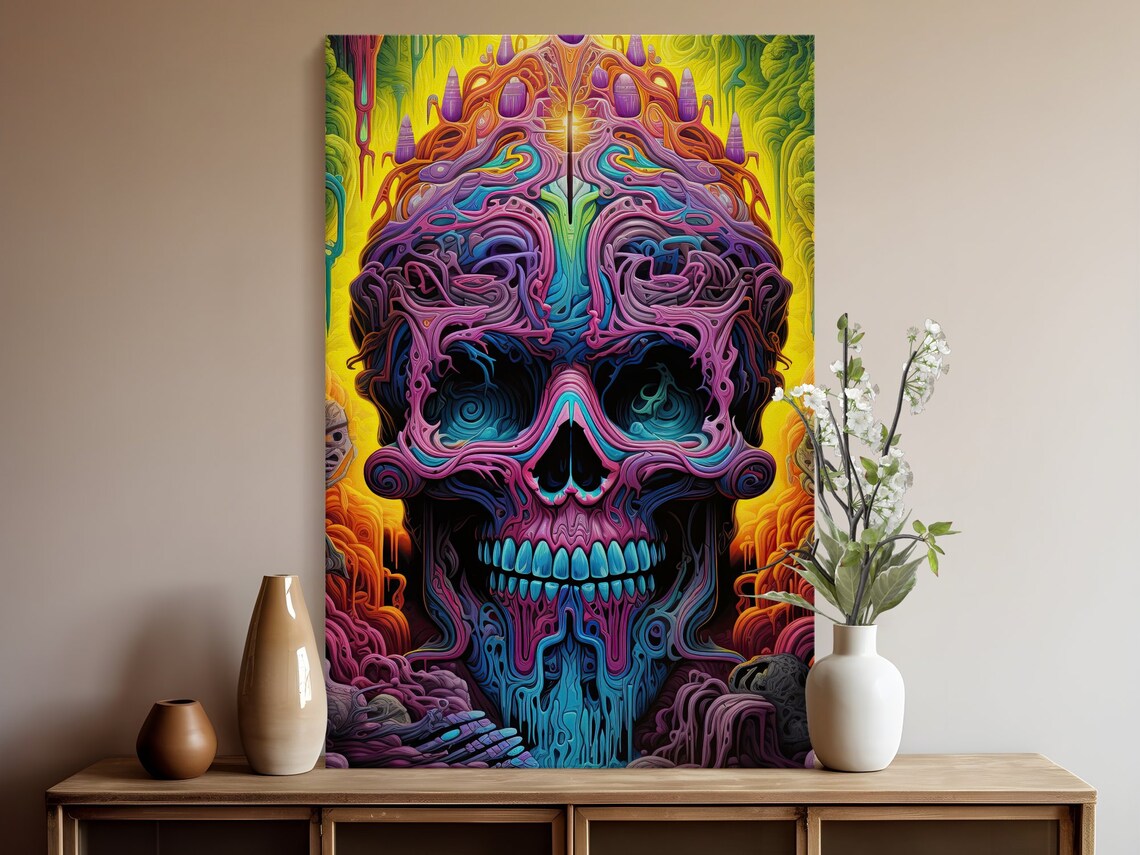 Trippy 3D Psychedelic Depth Illusion Art Print