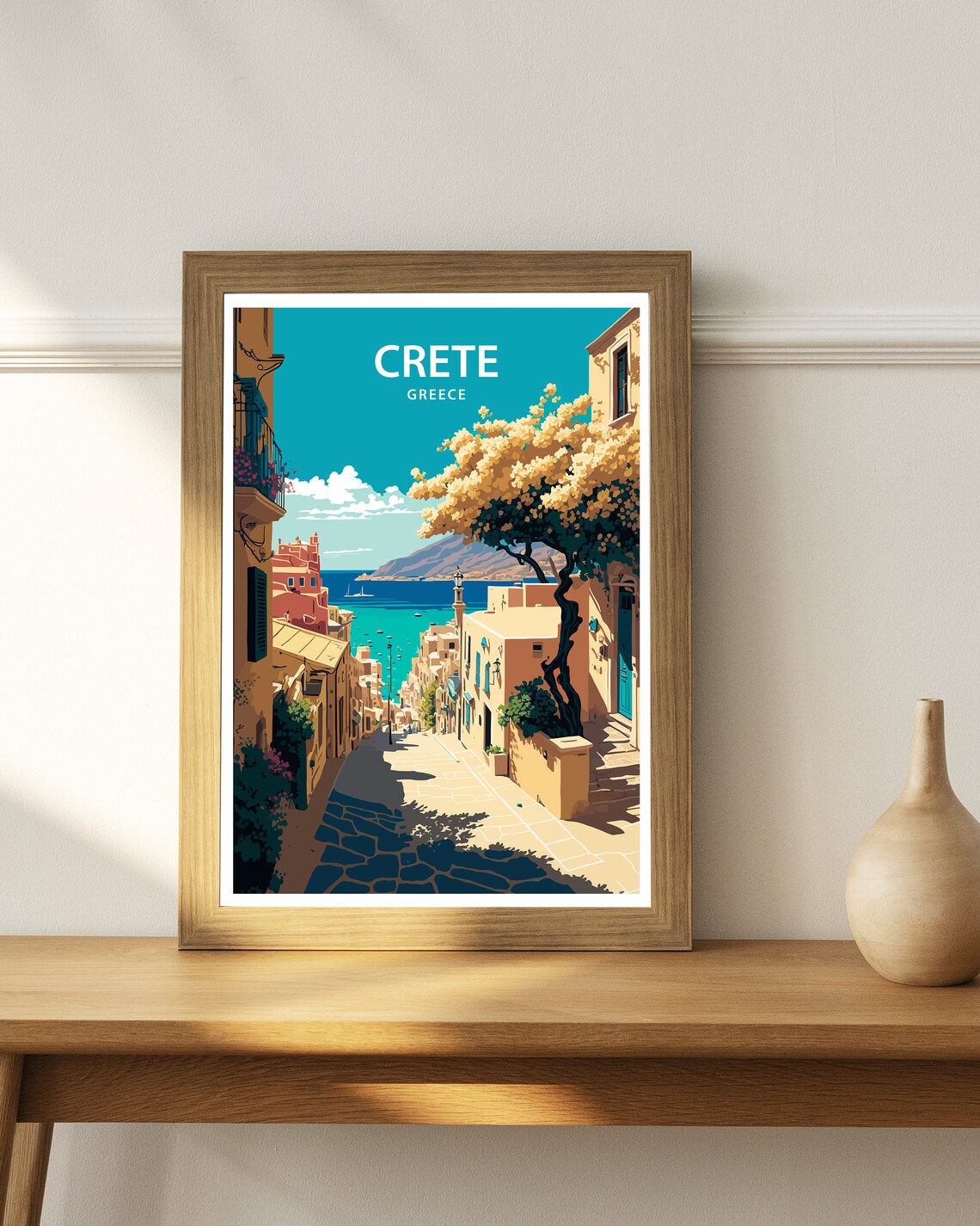 Crete Travel Poster, Greece Travel Art Print - Image 3
