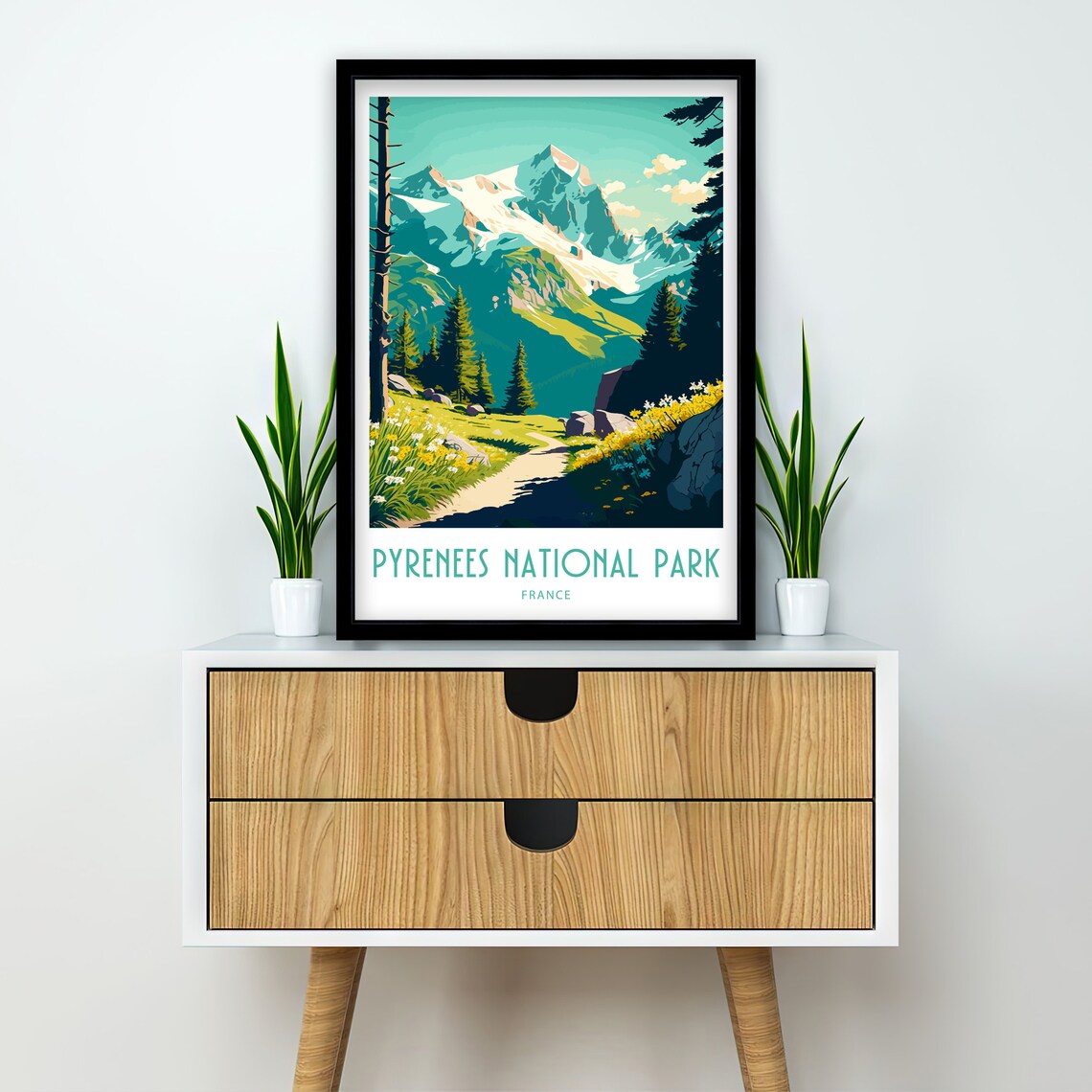 Pyrenees National Park Travel Poster, Home Decor - Image 2