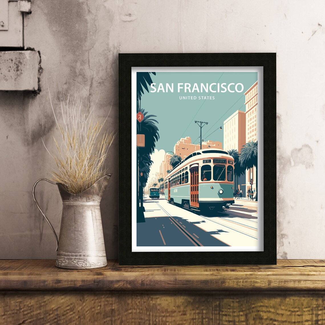 San Francisco Travel Poster, City Wall Decor - Image 5
