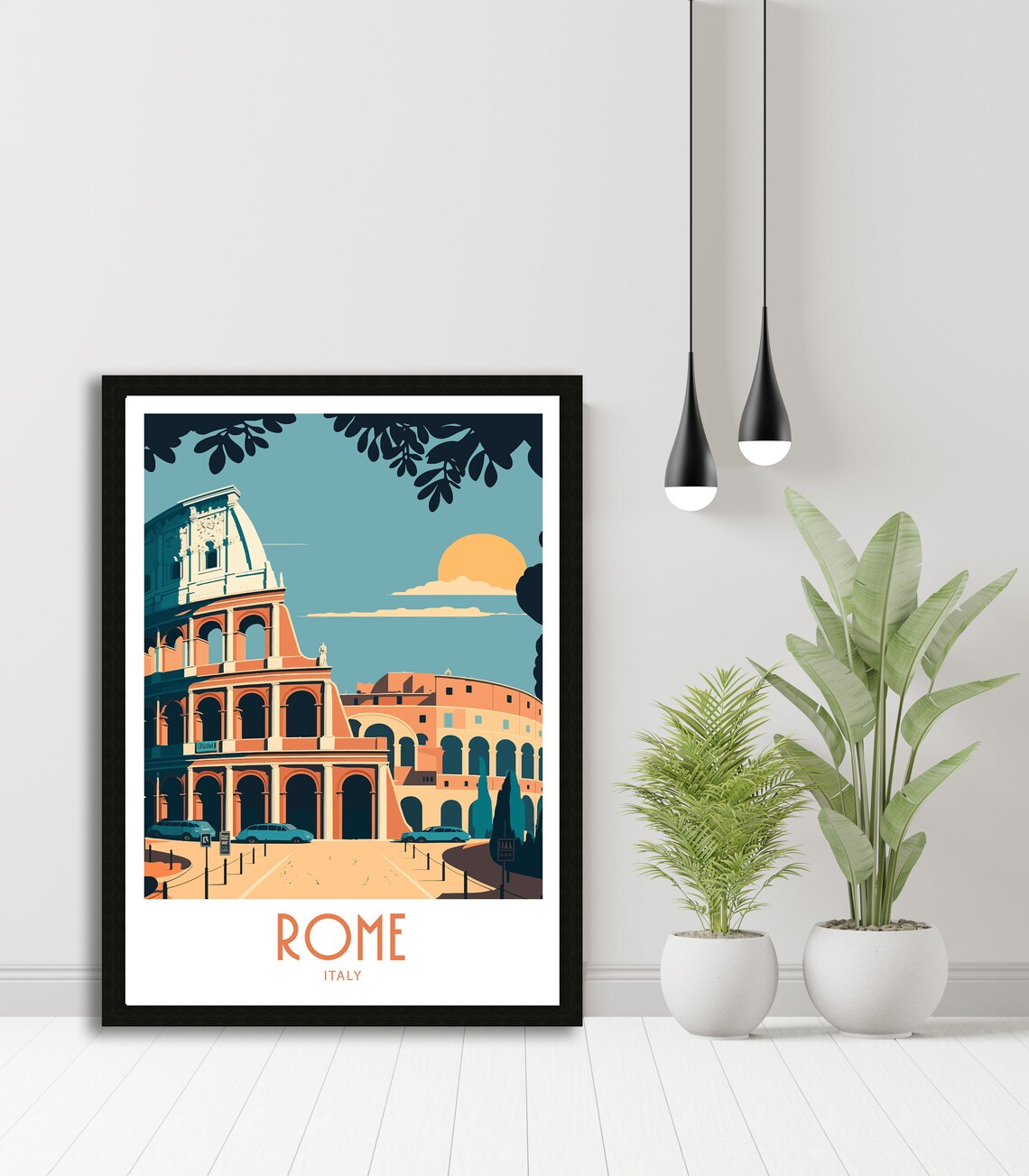 Rome Italy Travel Poster, City Wall Art Print - Image 4