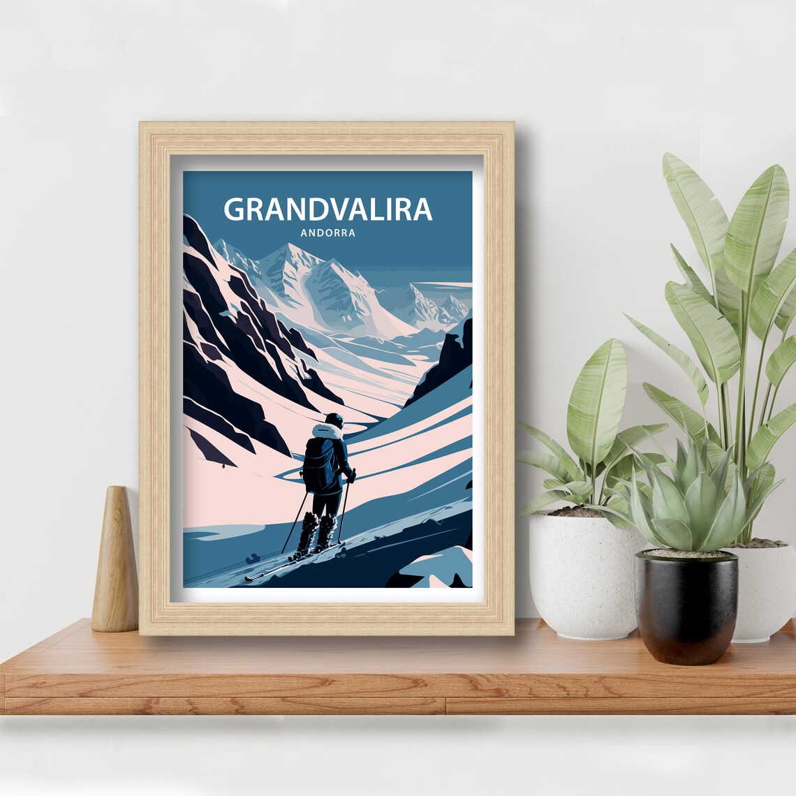Andorra Ski Poster, Ski Resort Travel Poster - Image 5