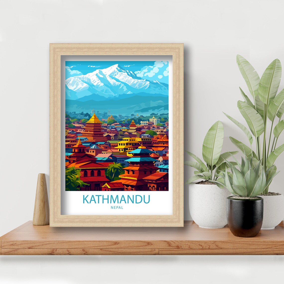 Kathmandu Travel Poster, Nepal Wall Decor - Image 5