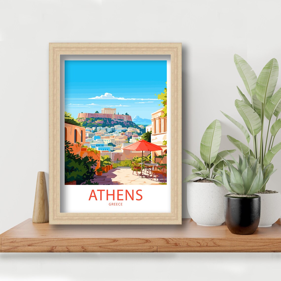 Athens Greece Travel Poster, Home Decor Print - Image 5