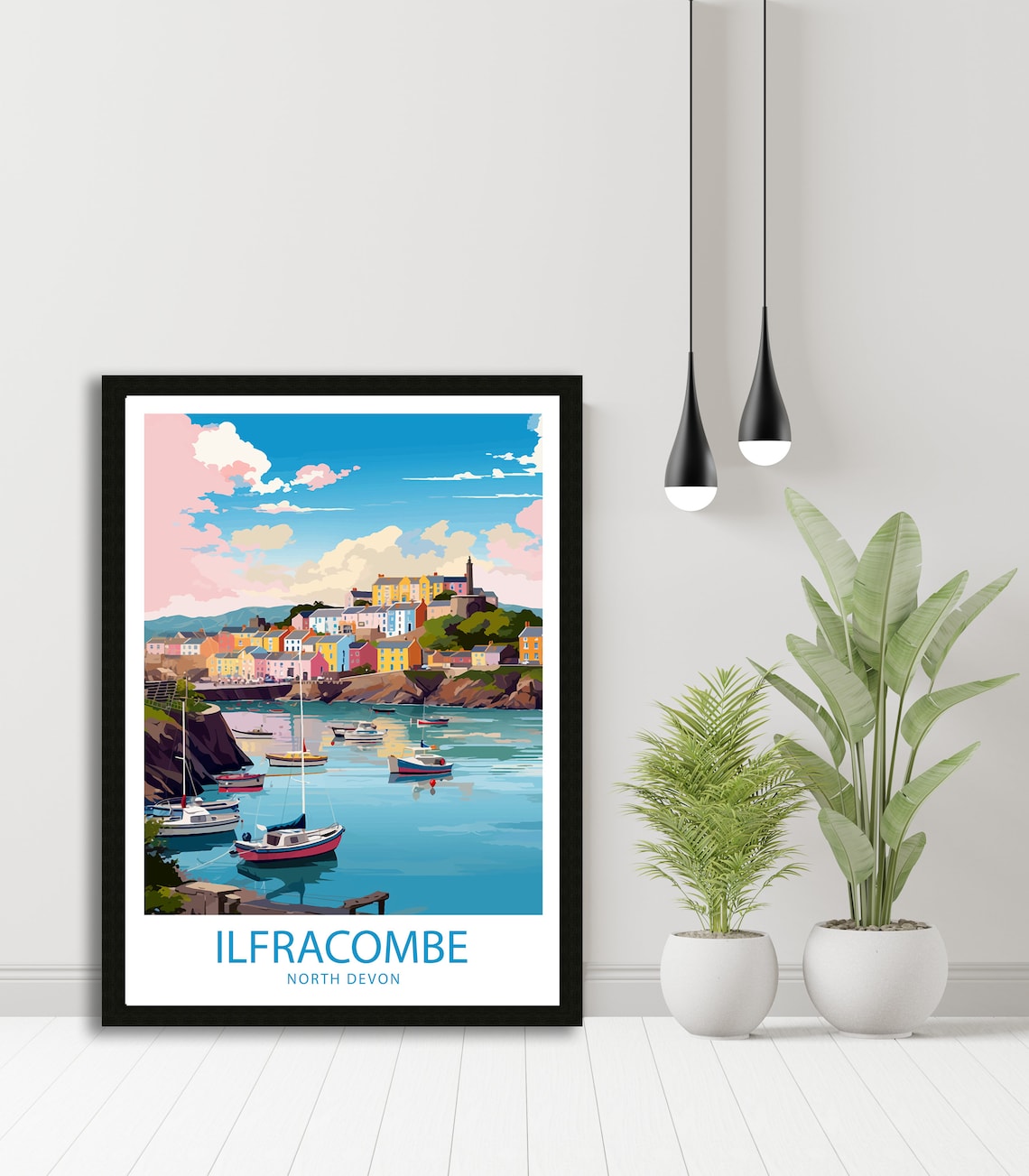 Ilfracombe Travel Poster, Coastal Place Wall Decor - Image 4