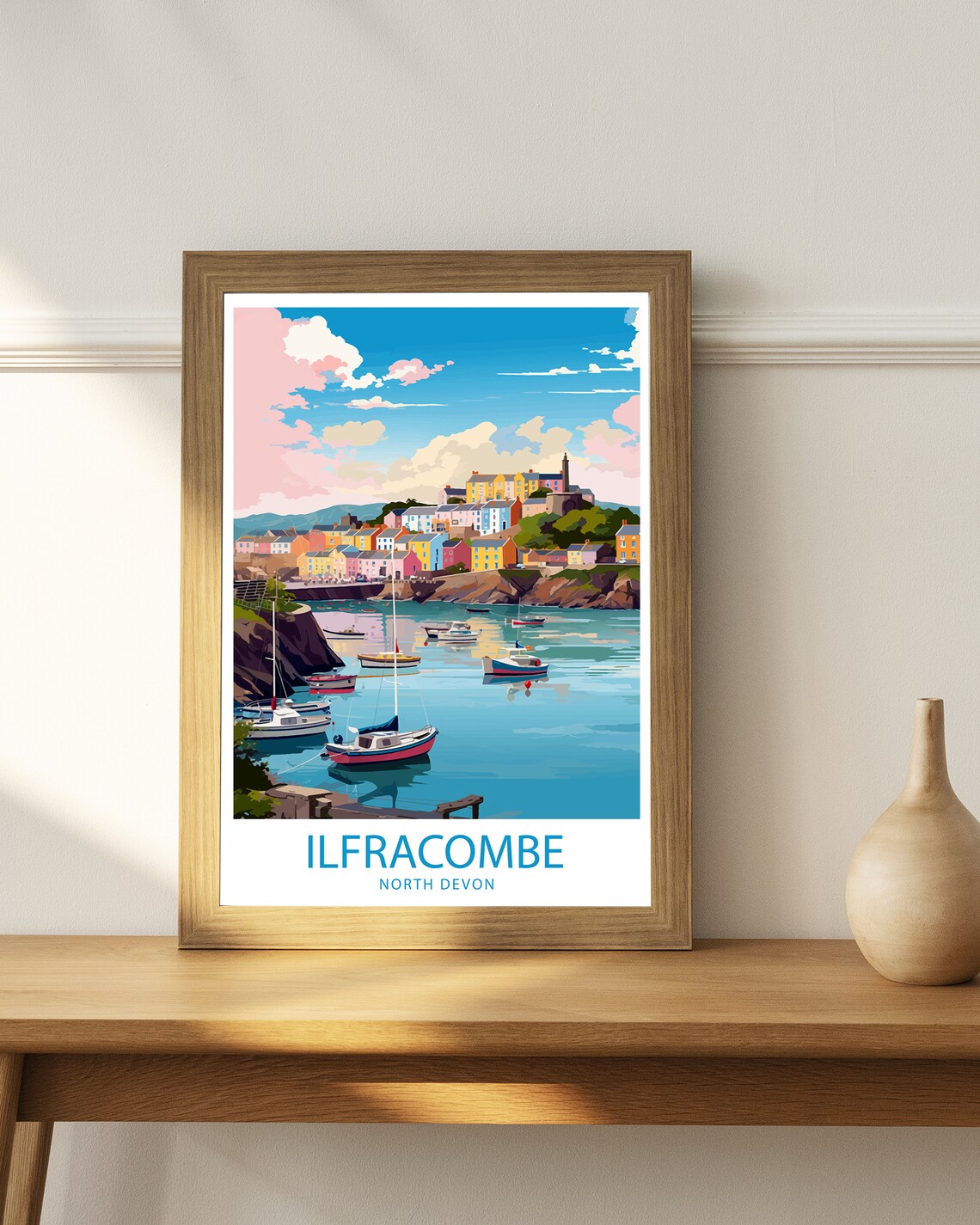 Ilfracombe Travel Poster, Coastal Place Wall Decor - Image 3