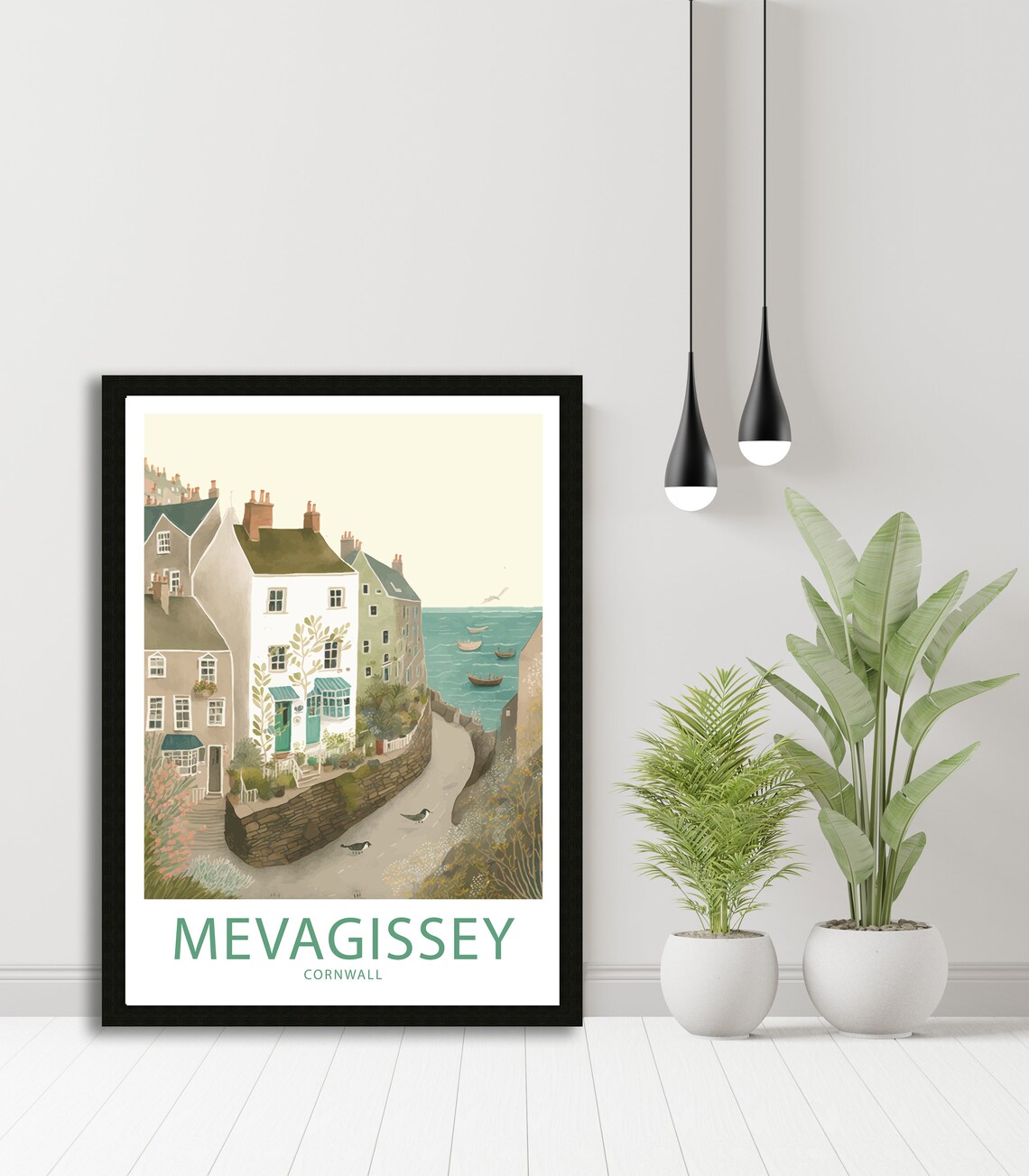 Mevagissey Travel Poster, Cornwall Scenic View - Image 5