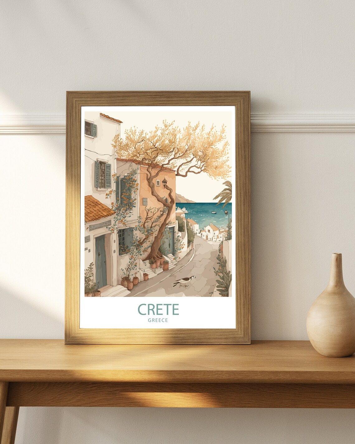 Crete Greece Travel Print Art Print - Image 2