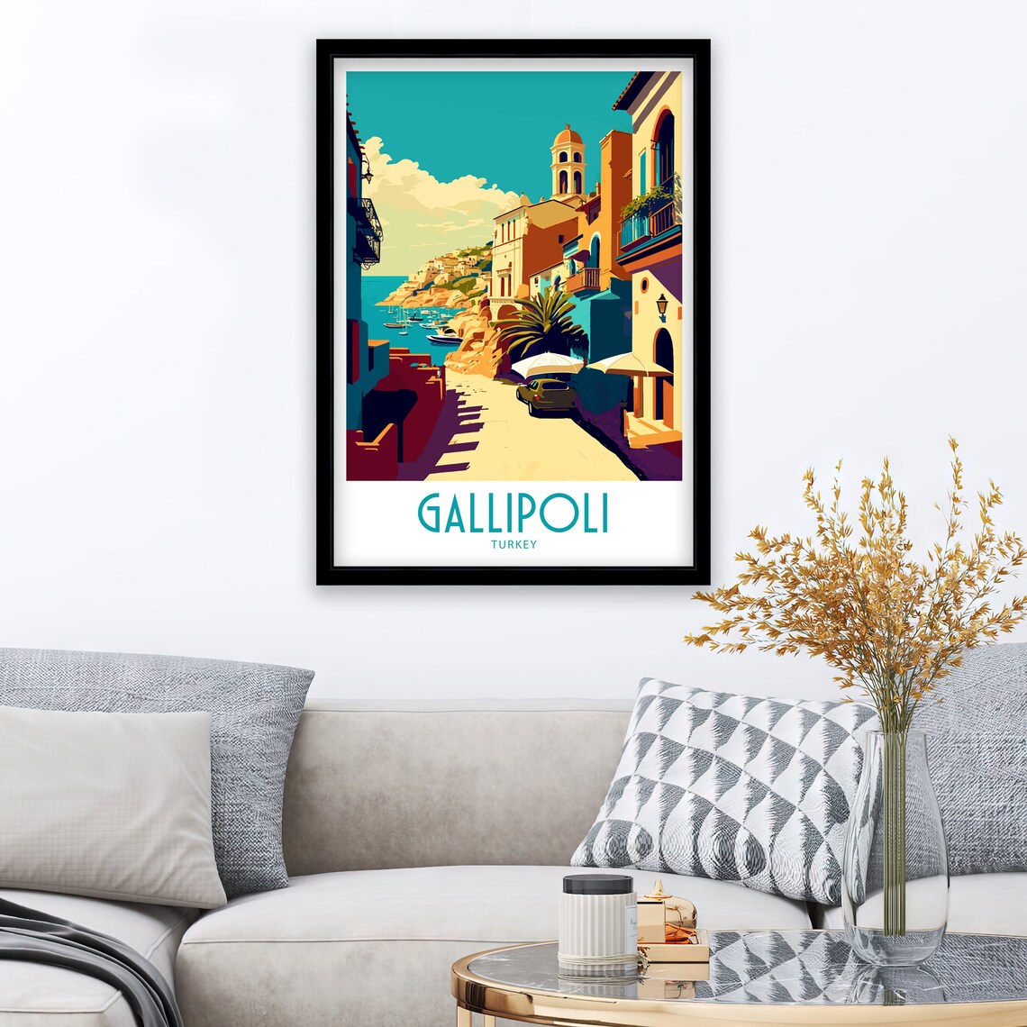 Gallipoli Travel Print Wall Art Gallipoli Turkey Travel Poster Gift Gallipoli Turkey Scenery Art Gallipoli Turkey Gift Wall Art Gallipoli - Image 3