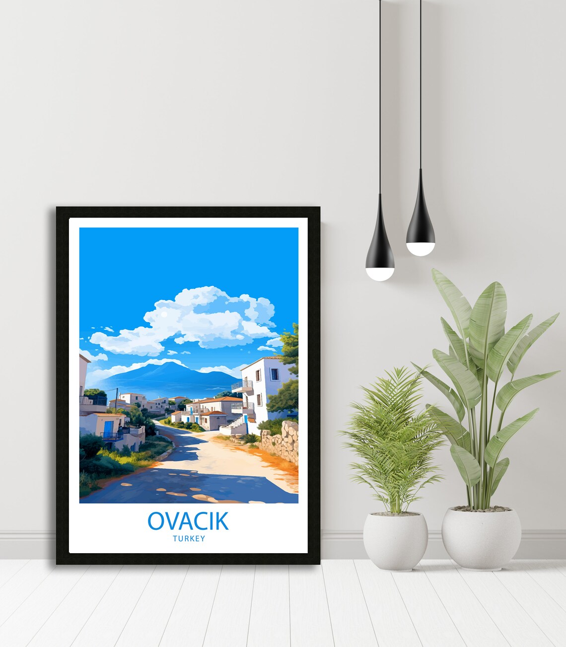 Ovacik Travel Poster, Turkey Wall Decor Print - Image 4
