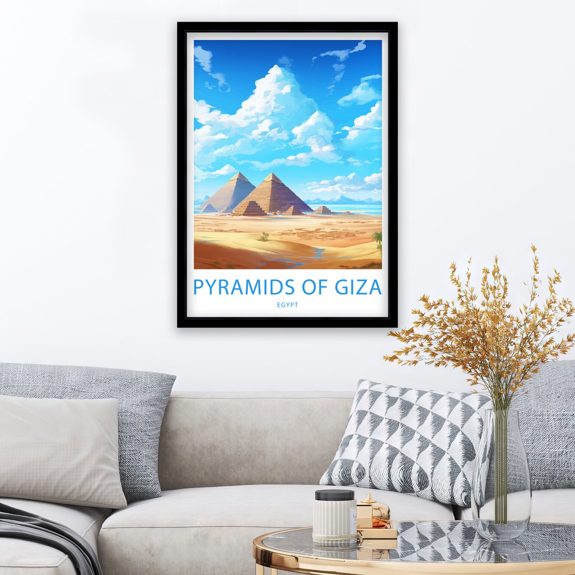 Pyramids Of Giza Print Pyramids Of Giza Poster Home Dcor Pyramids Of Giza Wall Art Pyramids Of Giza Wall Decor Pyramids Of Giza Poster - Image 2