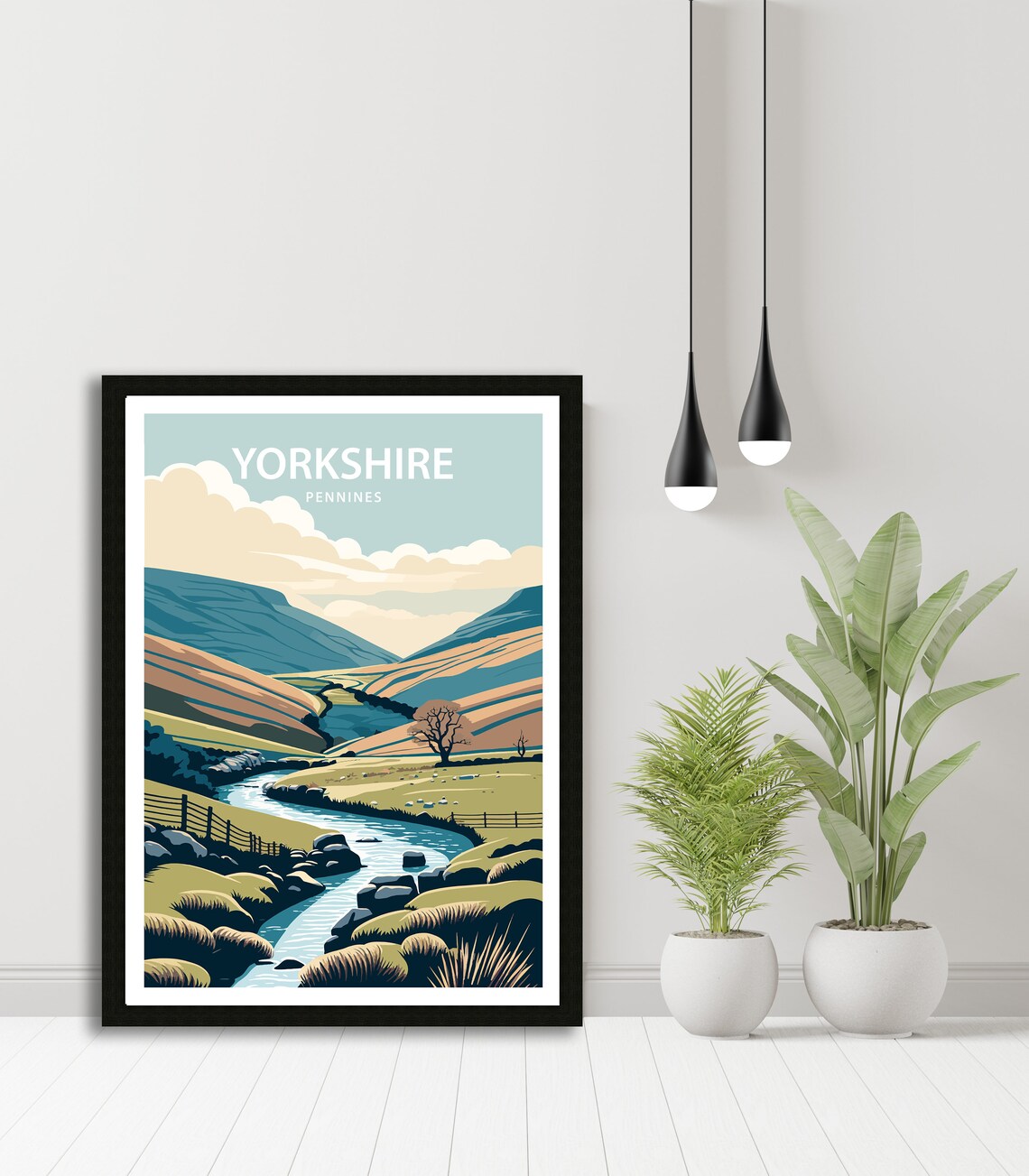 Yorkshire Dales Travel Poster, Scenic Place Print - Image 5