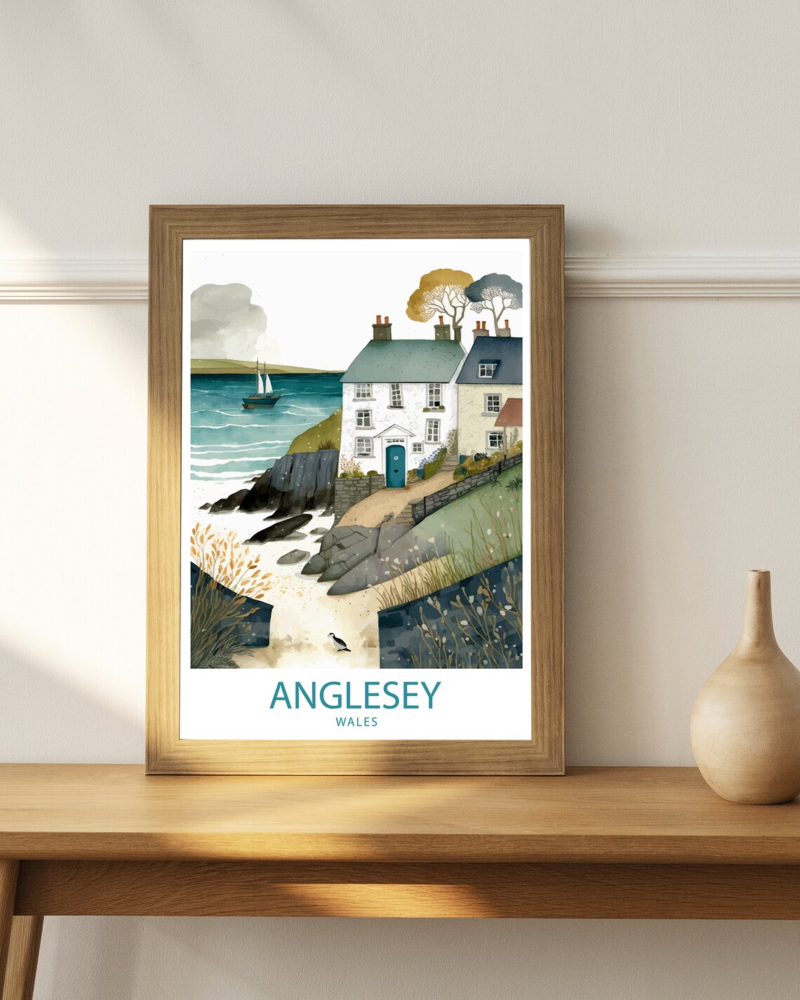 Anglesey Travel Poster, Wales Wall Decor - Image 2