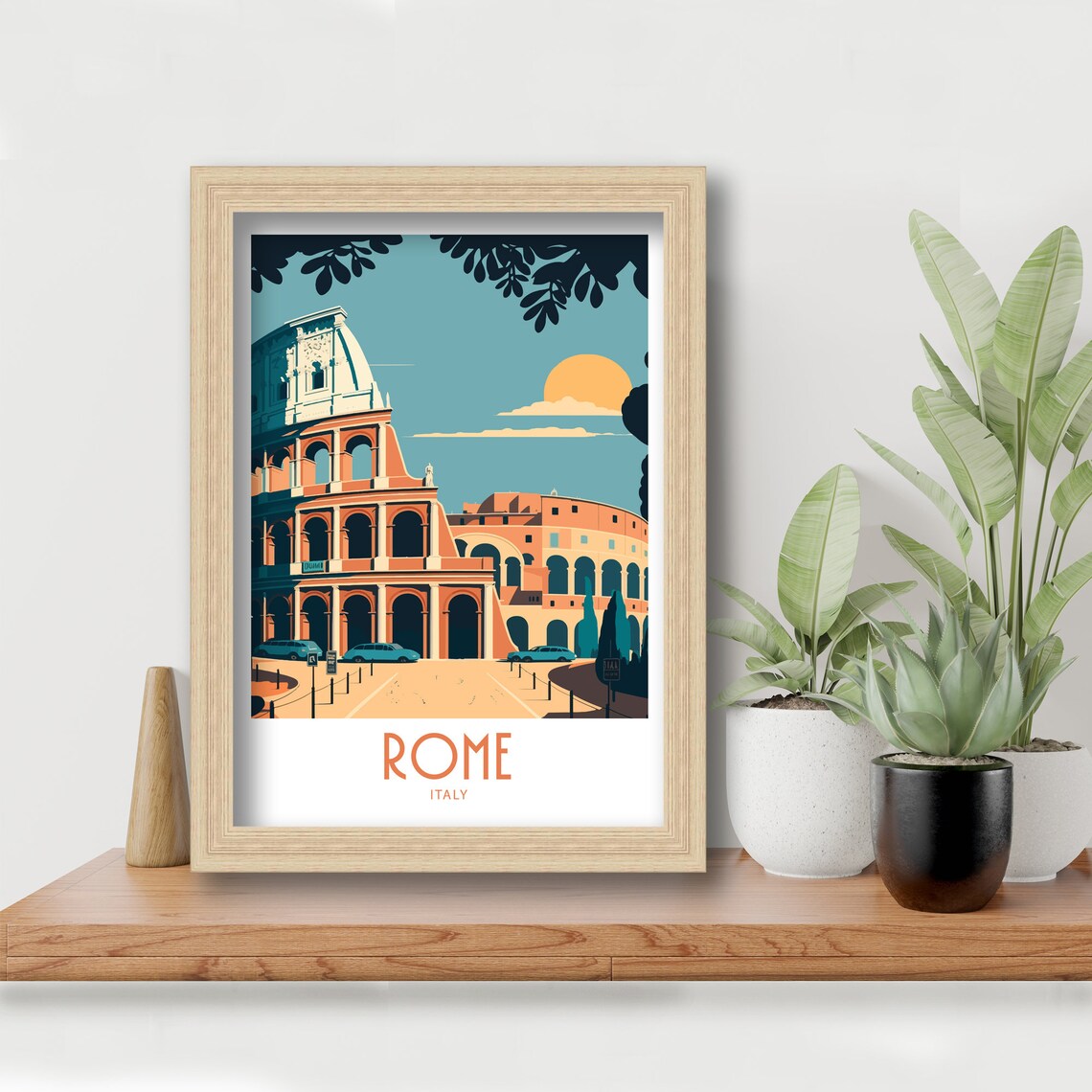 Rome Italy Travel Poster, City Wall Art Print - Image 5