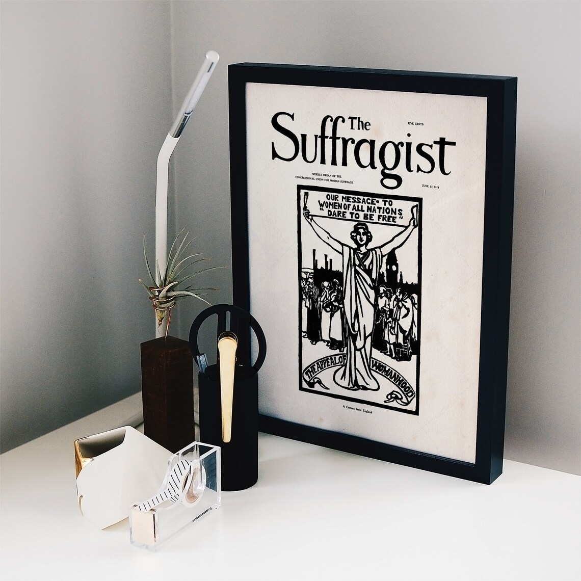 The Suffragist Newspaper June 1914 Dare To Be Free Feminist Art Poster - Image 2