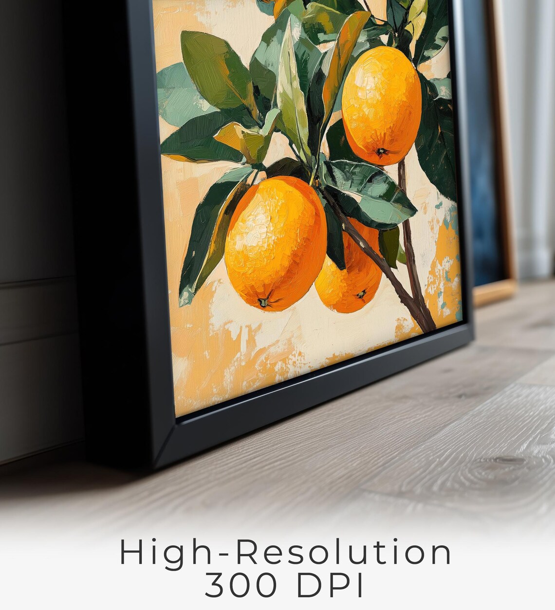 Orange Wall Art, Farmhouse Kitchen Fruit Decor - Image 2