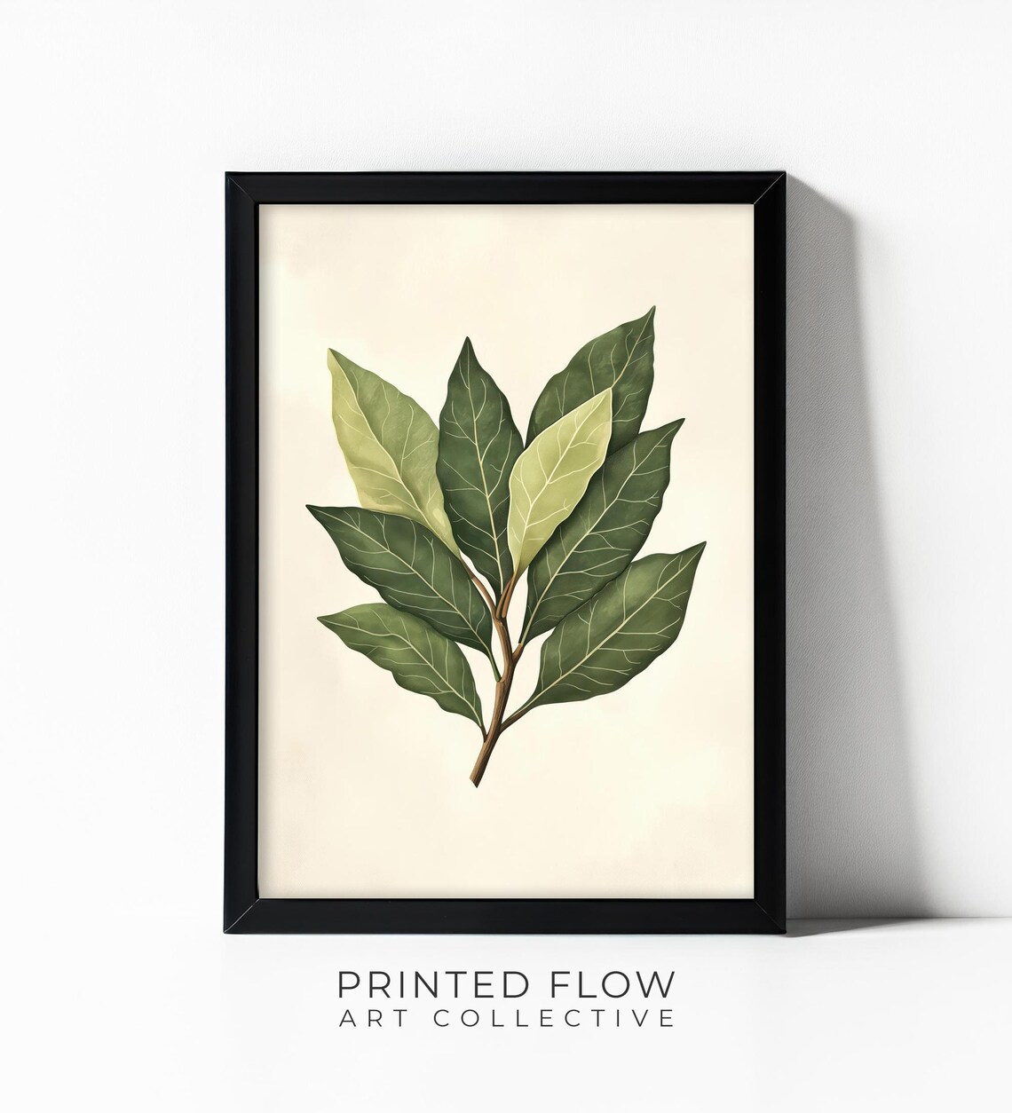 Bay Leaf Farmhouse Kitchen Decor, Rustic Botanical