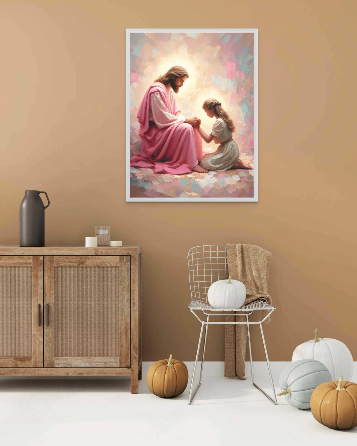 He Forgives Christian Art Jesus With Girl Jesus Wall Art Lds Art Bible Art Jesus With Children Modern Christian Art Jesus Prints - Image 4