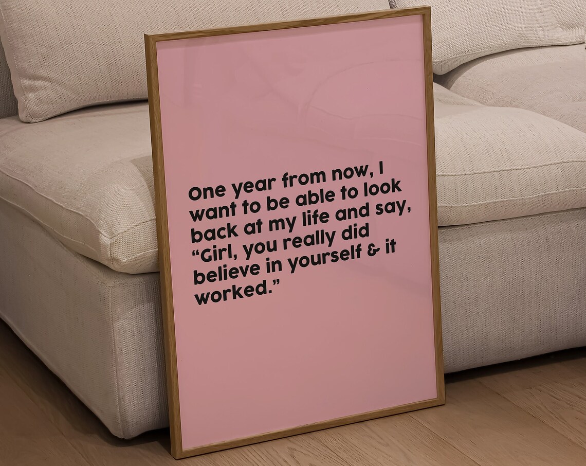 That Girl Pink Poster, Girly Bedroom Art Print - Image 5
