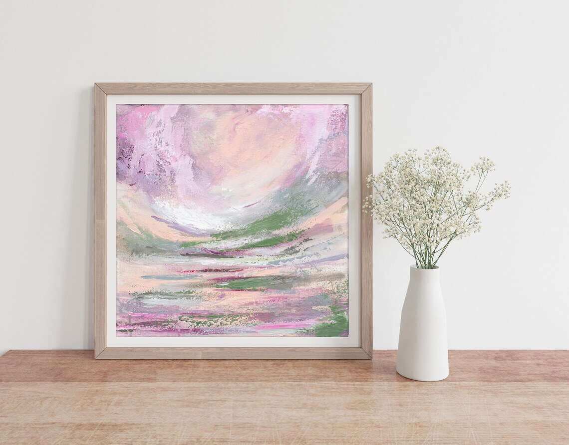 Abstract Seascape By Katie Jobling Poster Print