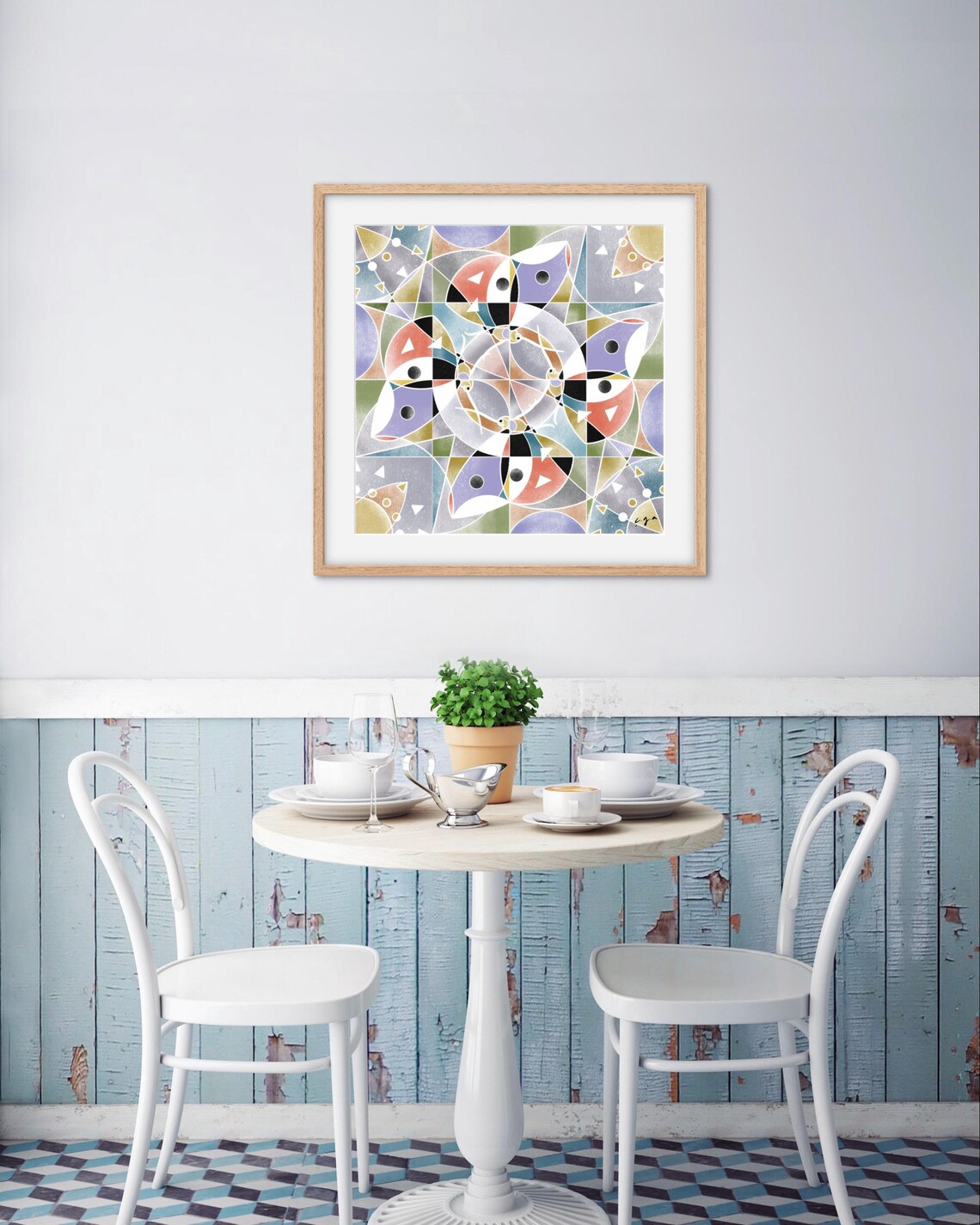 Kaleidoscope Butterfly Geometric Pattern Design - Image 3