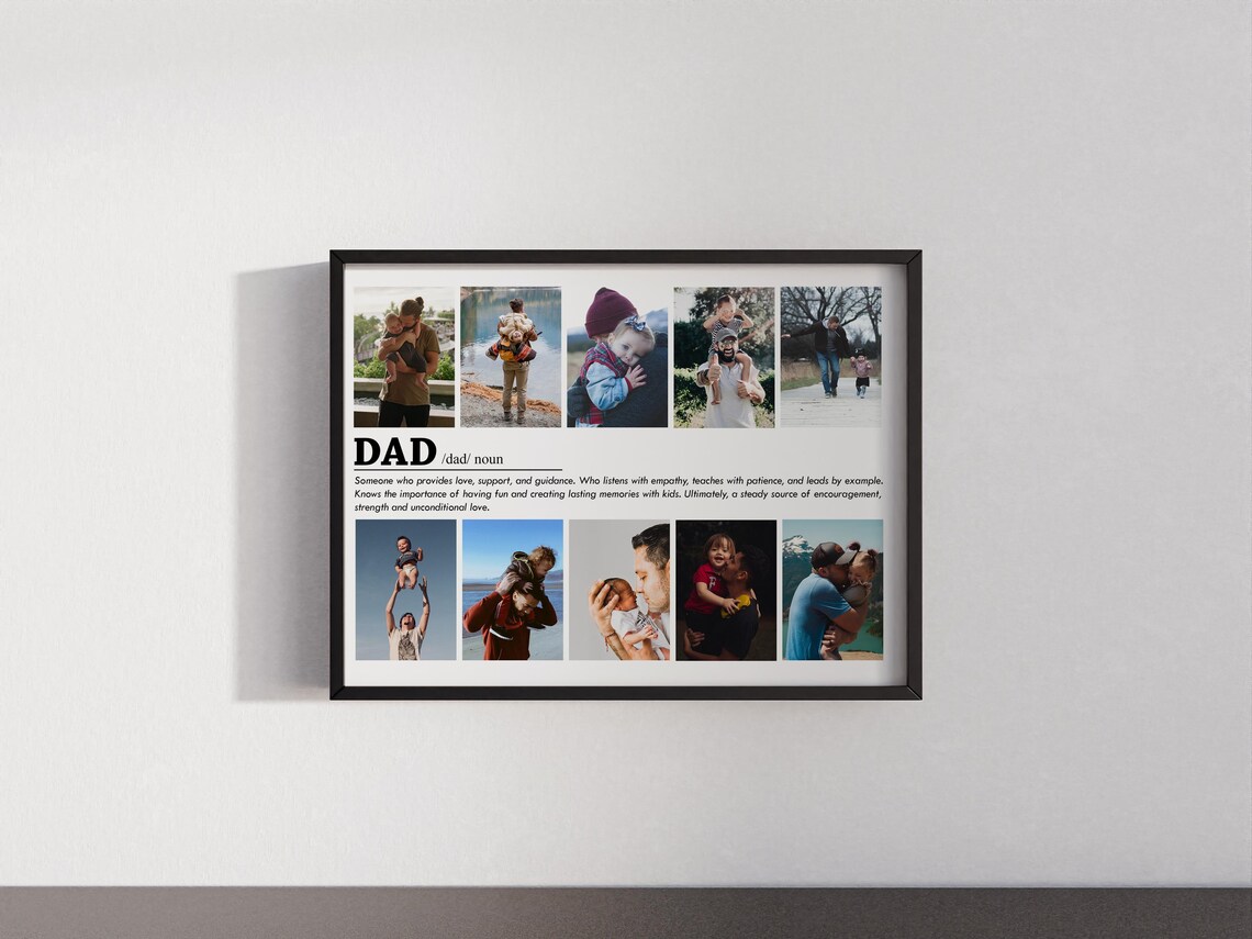 Dad Definition Customizable Photo Collage Gift - Image 4