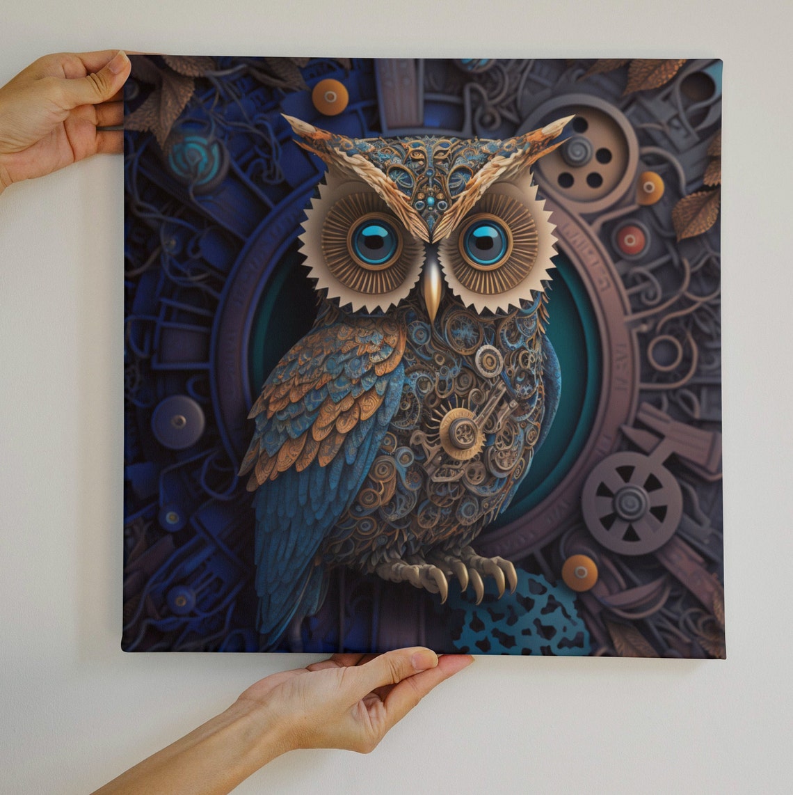 Steampunk Owl - Victorian Era 3D Style - Image 3
