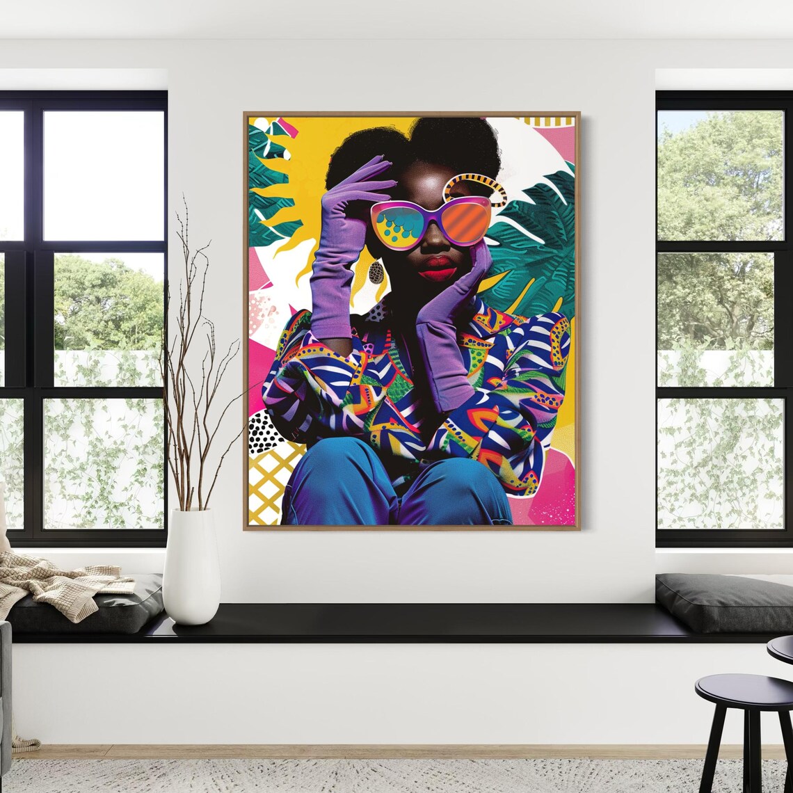 Colorful Pop Art Woman With Oversized Rainbow Sunglasses Poster - Image 7