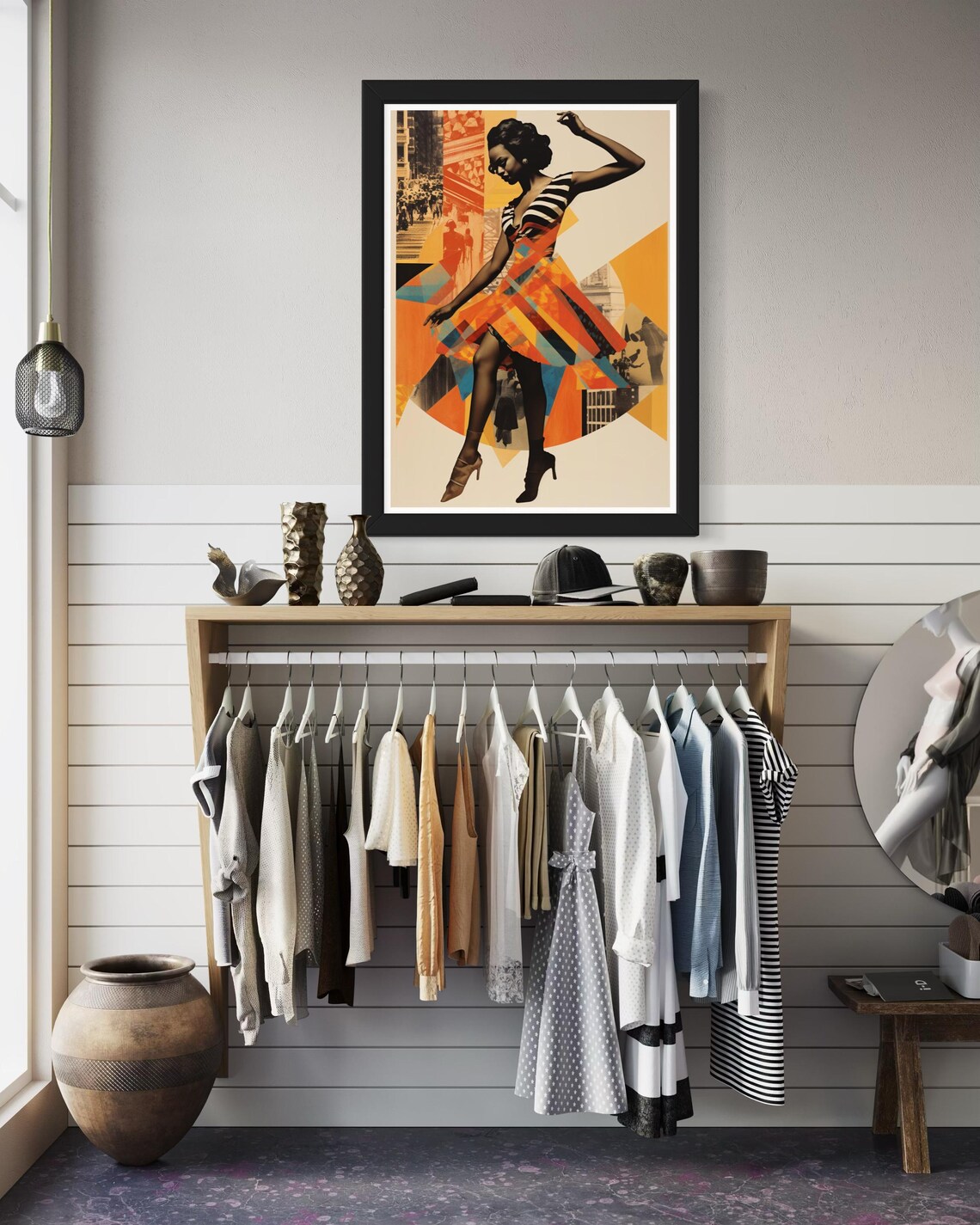 Romantic Vintage Black Girl Art Print, Rustic Decor - Image 7