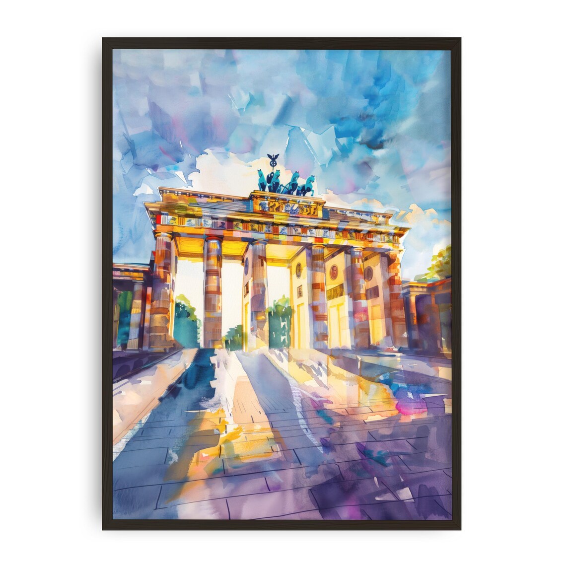 Berlin Brandenburg Gate Travel Poster, Germany
