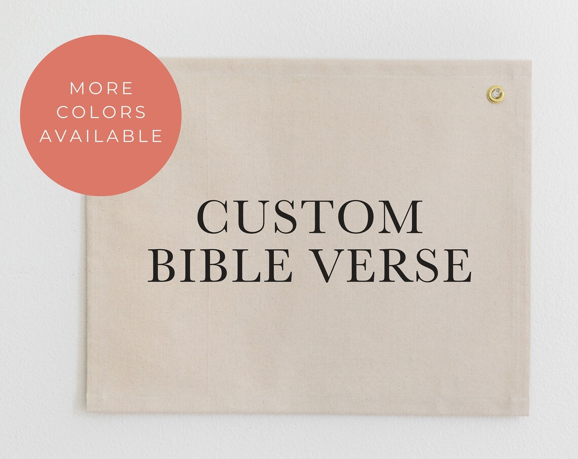 Custom Bible Verse Banner Christian Scripture Wall Flag