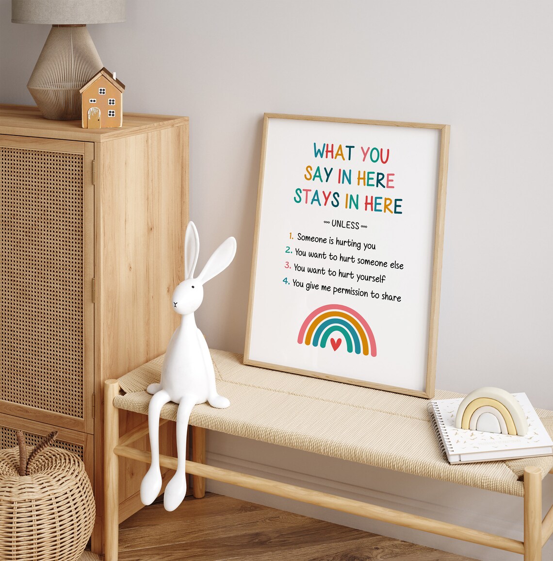 Confidentiality Sign Social Worker Office Decor Print - Image 3