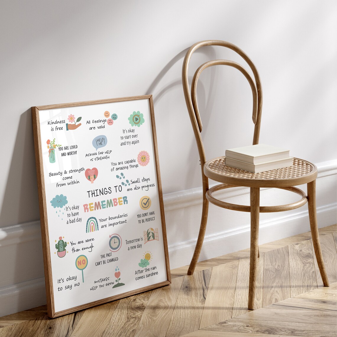 Mental Health Affirmations Poster, Therapy Office Decor - Image 3