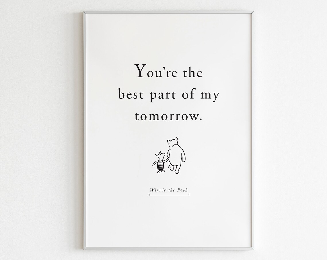Winnie the Pooh Inspirational Nursery Art Print