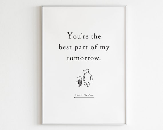 Winnie the Pooh Inspirational Nursery Art Print