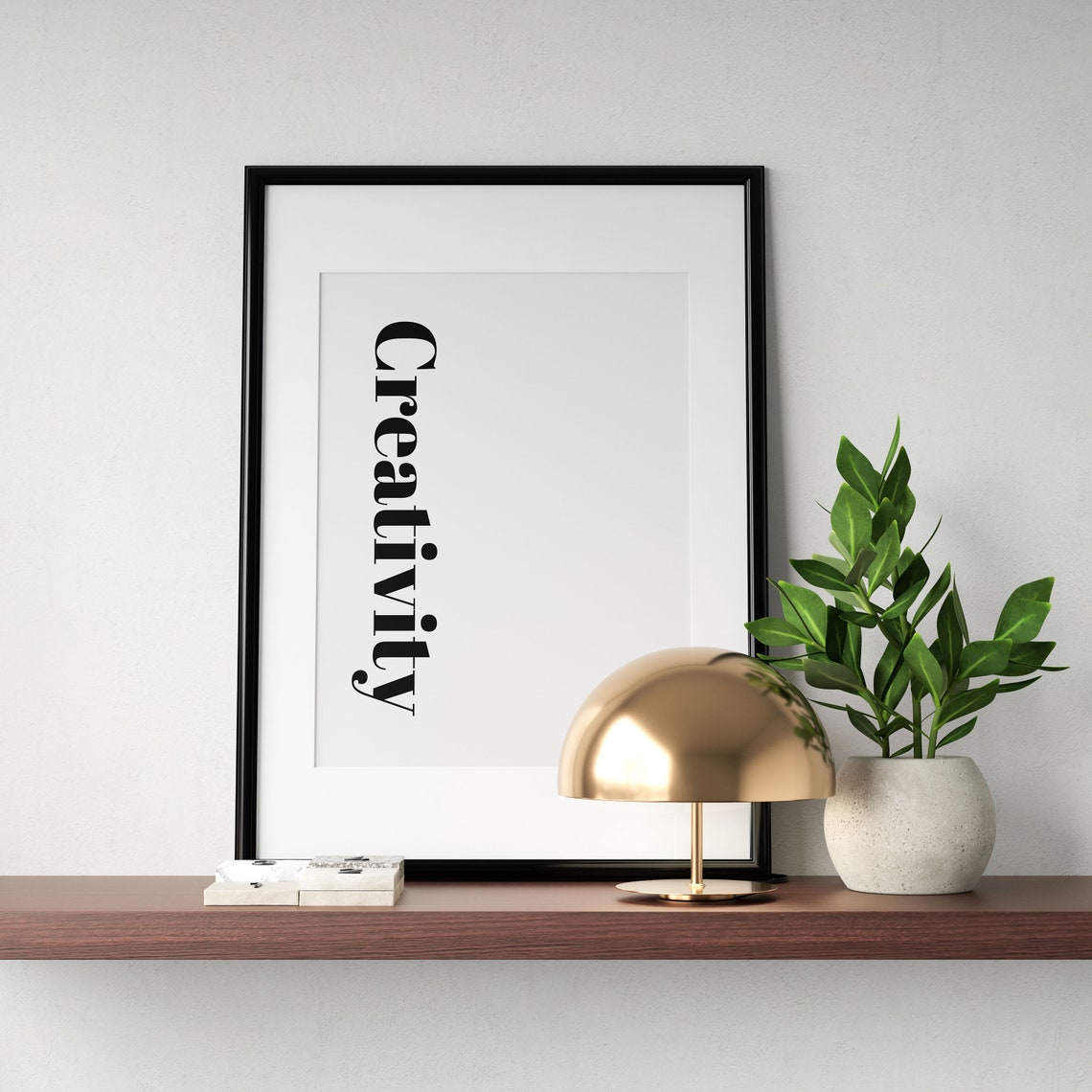 Creativity Vertical Serif Typography Minimalist Modern Wall Poster - Image 2