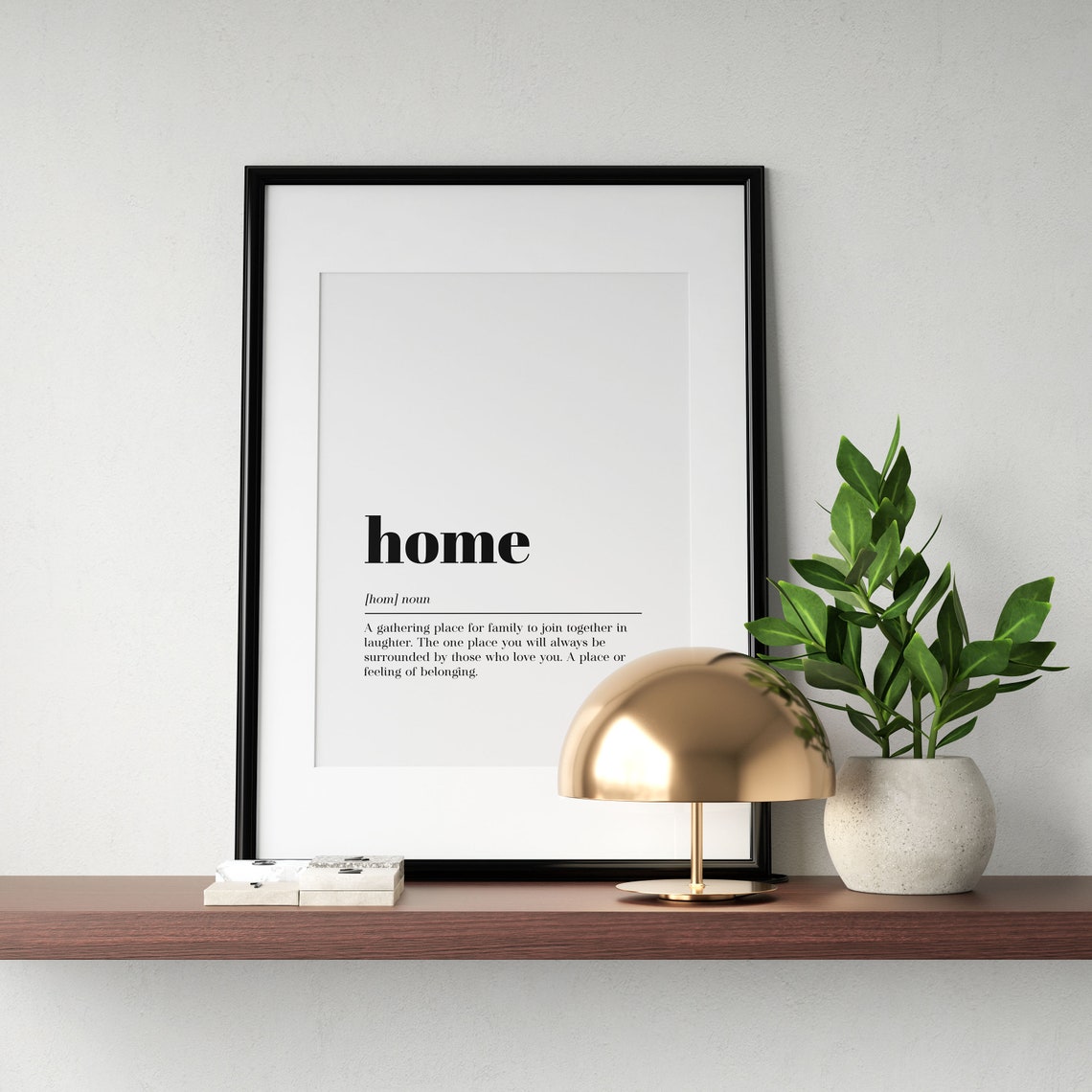 Home Definition Family Gathering Dictionary Style Housewarming Poster - Image 3