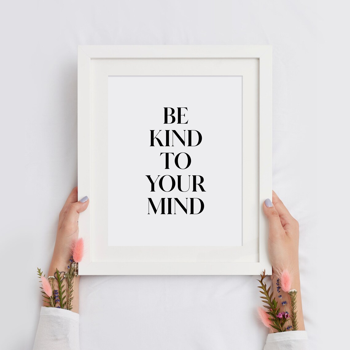 Be Kind To Your Mind Mental Health Inspirational Self Care Poster - Image 2