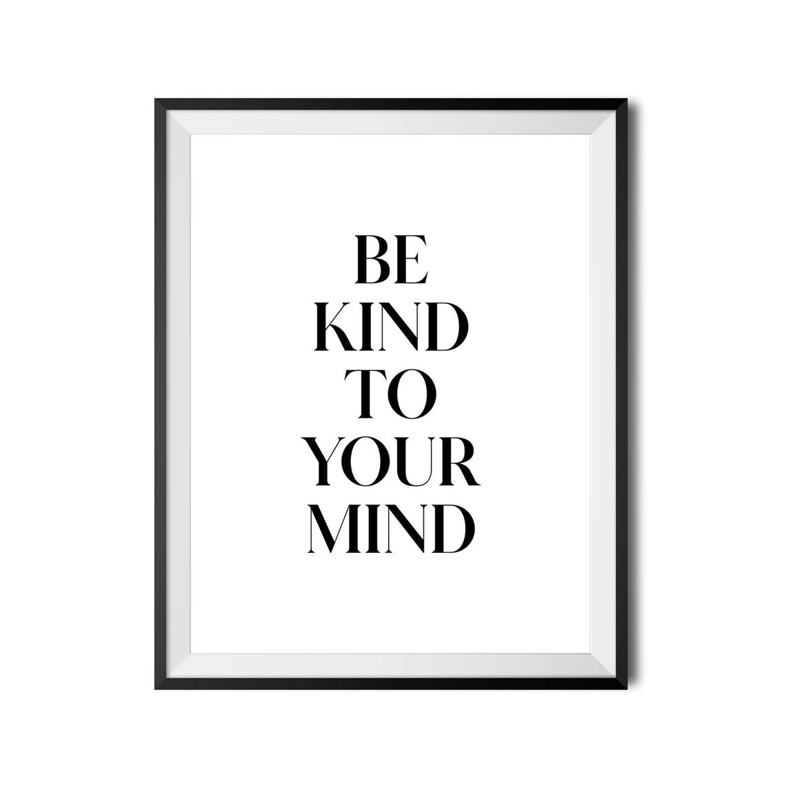 Be Kind To Your Mind Mental Health Inspirational Self Care Poster - Image 4