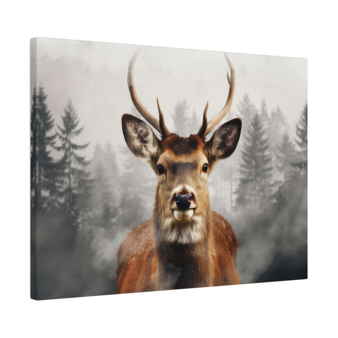 Deer, Forest Elk Antlers Animal Decor - Image 2