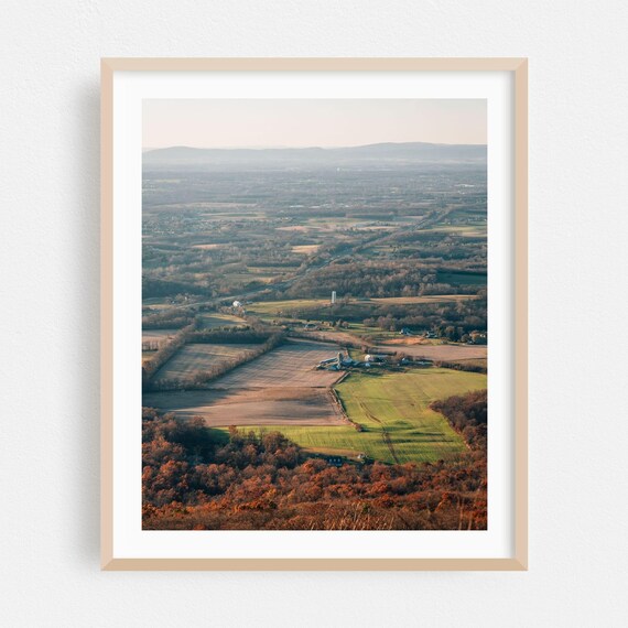 Annapolis Rock Maryland Autumn Farmland Aerial Landscape Poster