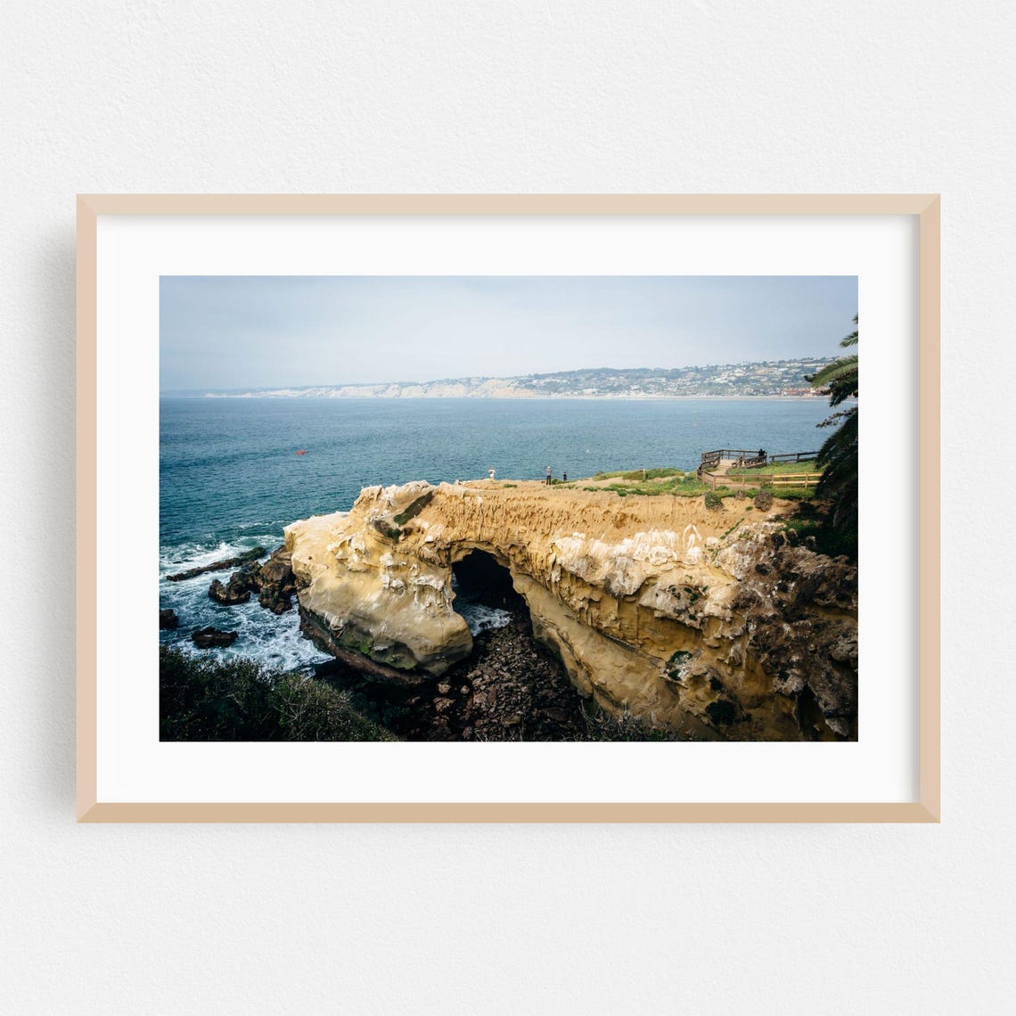 La Jolla California Sea Arch Cliff Dramatic Coastline Photo Poster