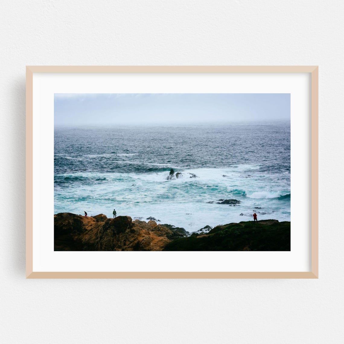 Big Sur California Rocky Coast Ocean Waves Photography Poster