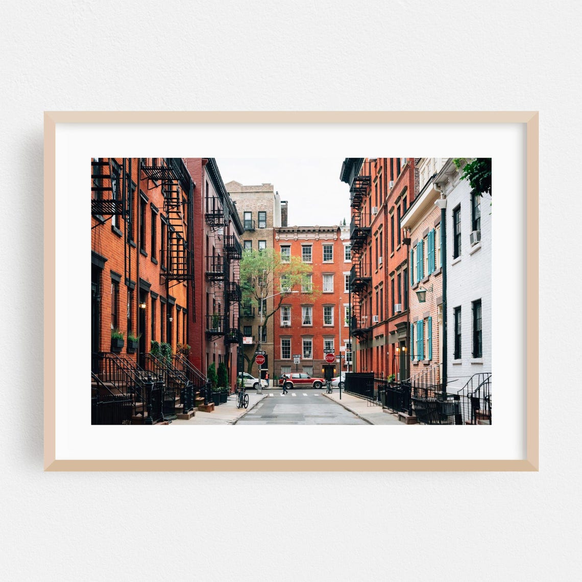 Manhattan Brownstone Street With Iron Fire Escapes Photo Poster