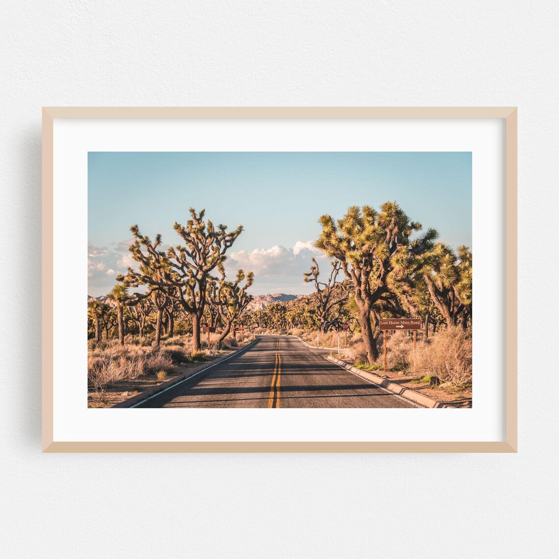 Joshua Tree Travel Poster, Desert Landscape