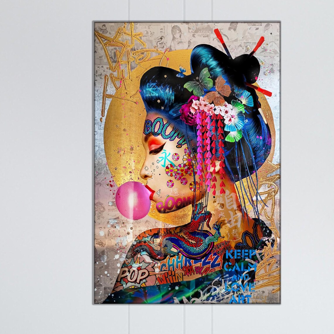 Geisha Street Art Pop Graffiti Art Print