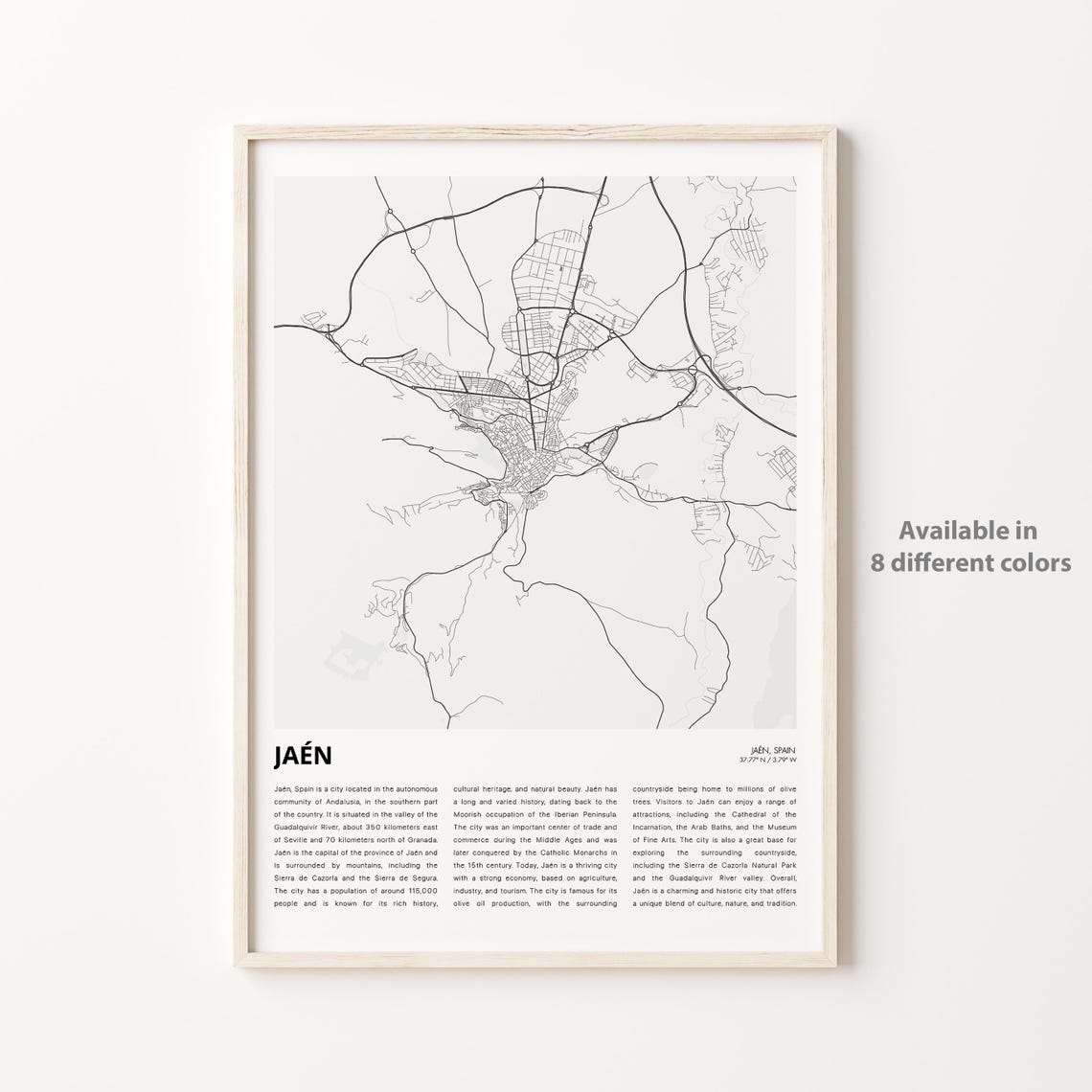 Jan Map Print Travel Wall Decor Art Housewarming Gift