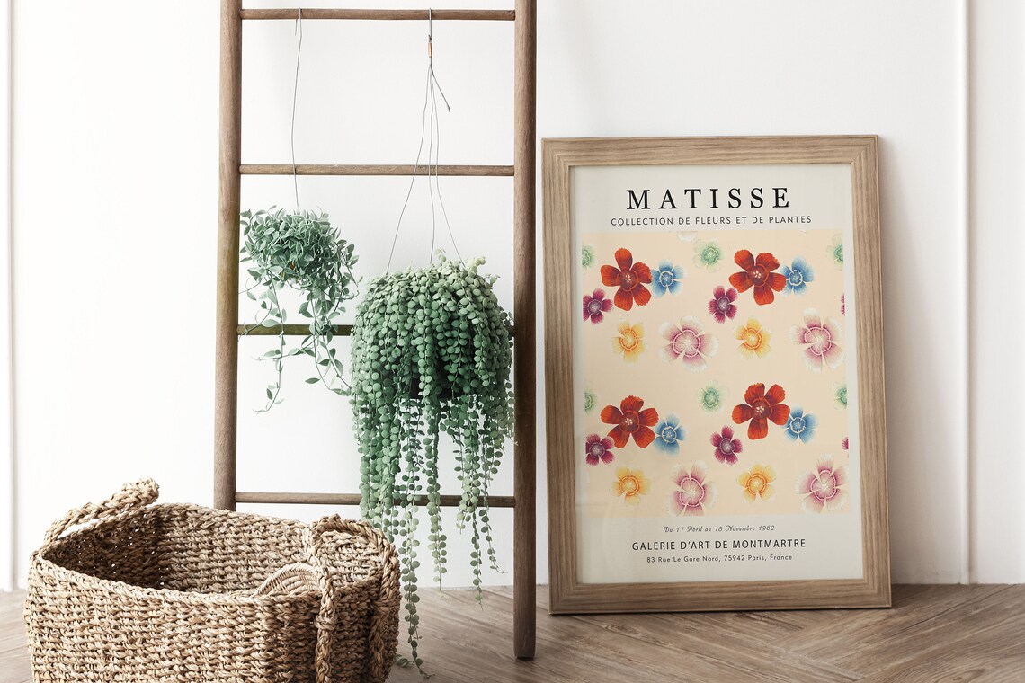 Matisse Colorful Pansy Blossom Garden Floral Gallery Art Print - Image 4