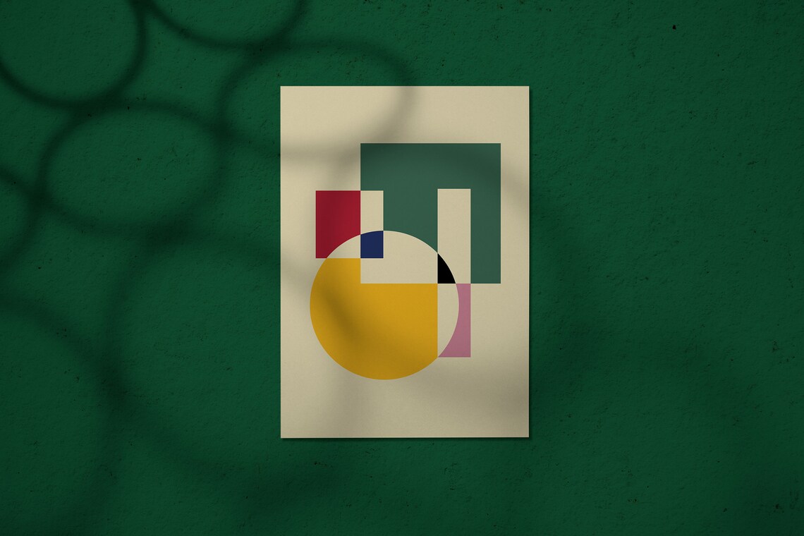 Bauhaus Vintage Museum Poster, Geometric Art Print - Image 5