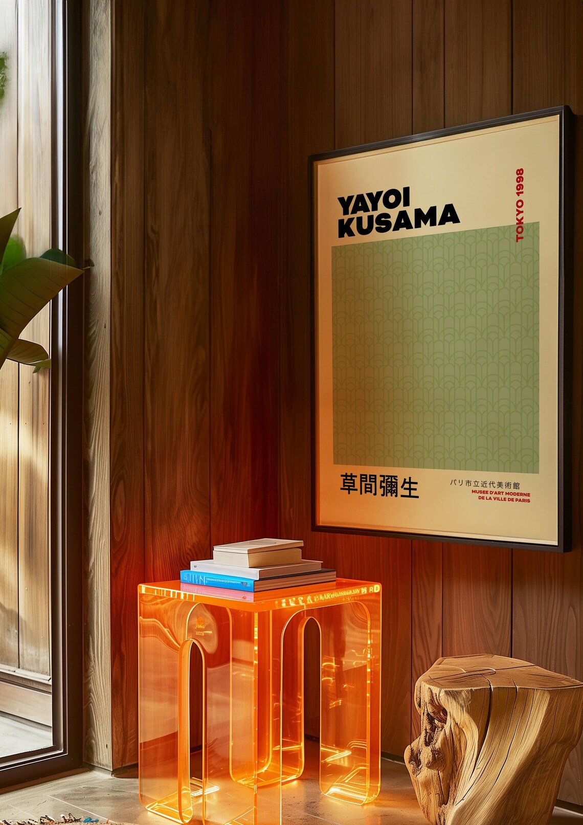 Yayoi Kusama Tokyo 1998 Sage Wave Pattern Exhibition Art Poster - Image 3